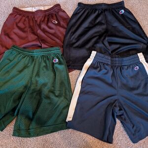 Champion Kids Shorts - Black, Green, Maroon, Gray Boys Small Good Condition